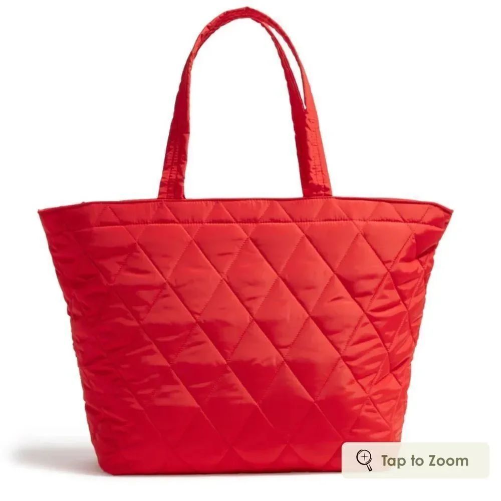 Vera Bradley Travel Tote in Ultralight Goji Berry Red NWT